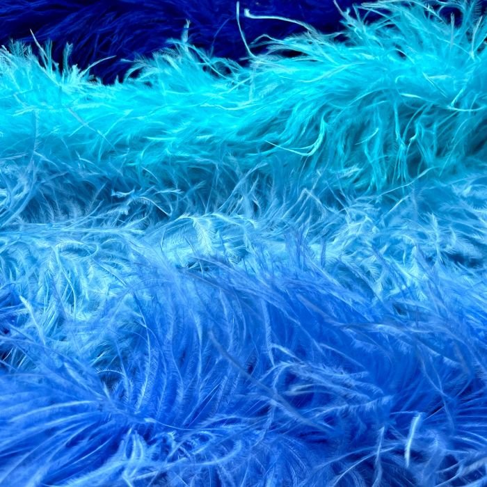 Boa Plumes Bleues 50g - 180 cm
